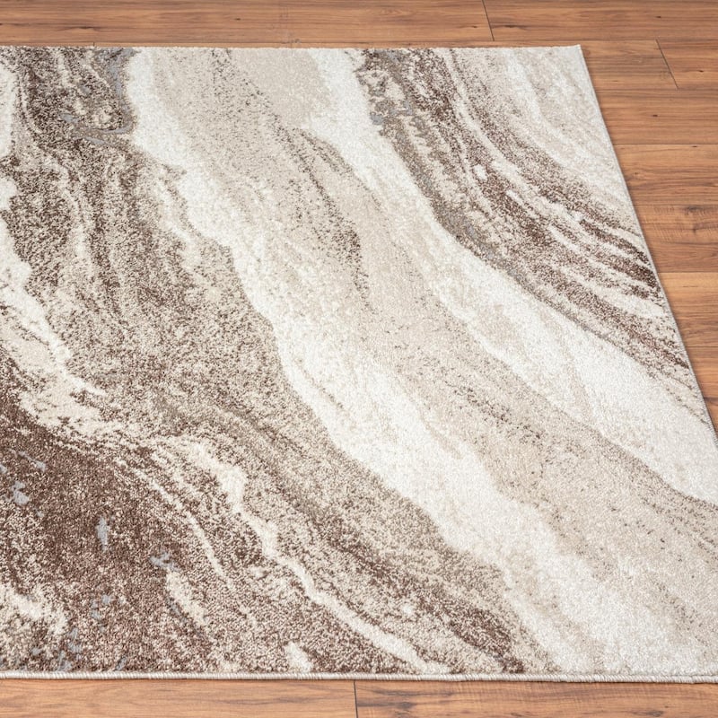 Luxe Weavers Marble Abstract Art Deco Area Rug, Indoor Carpet