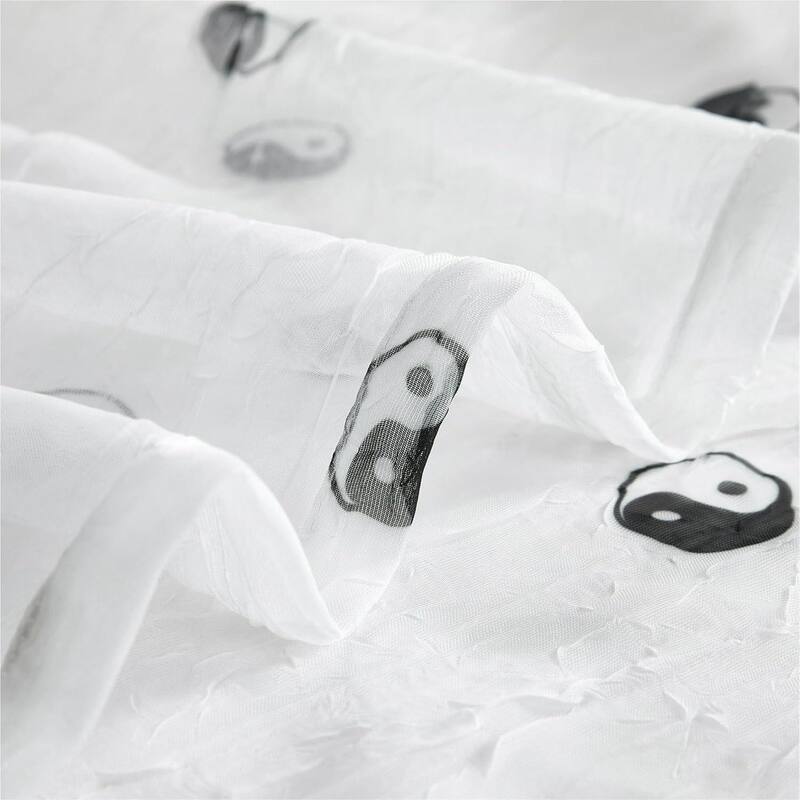 Urban Lifestyle Ying Yang Sheer Curtain Panel