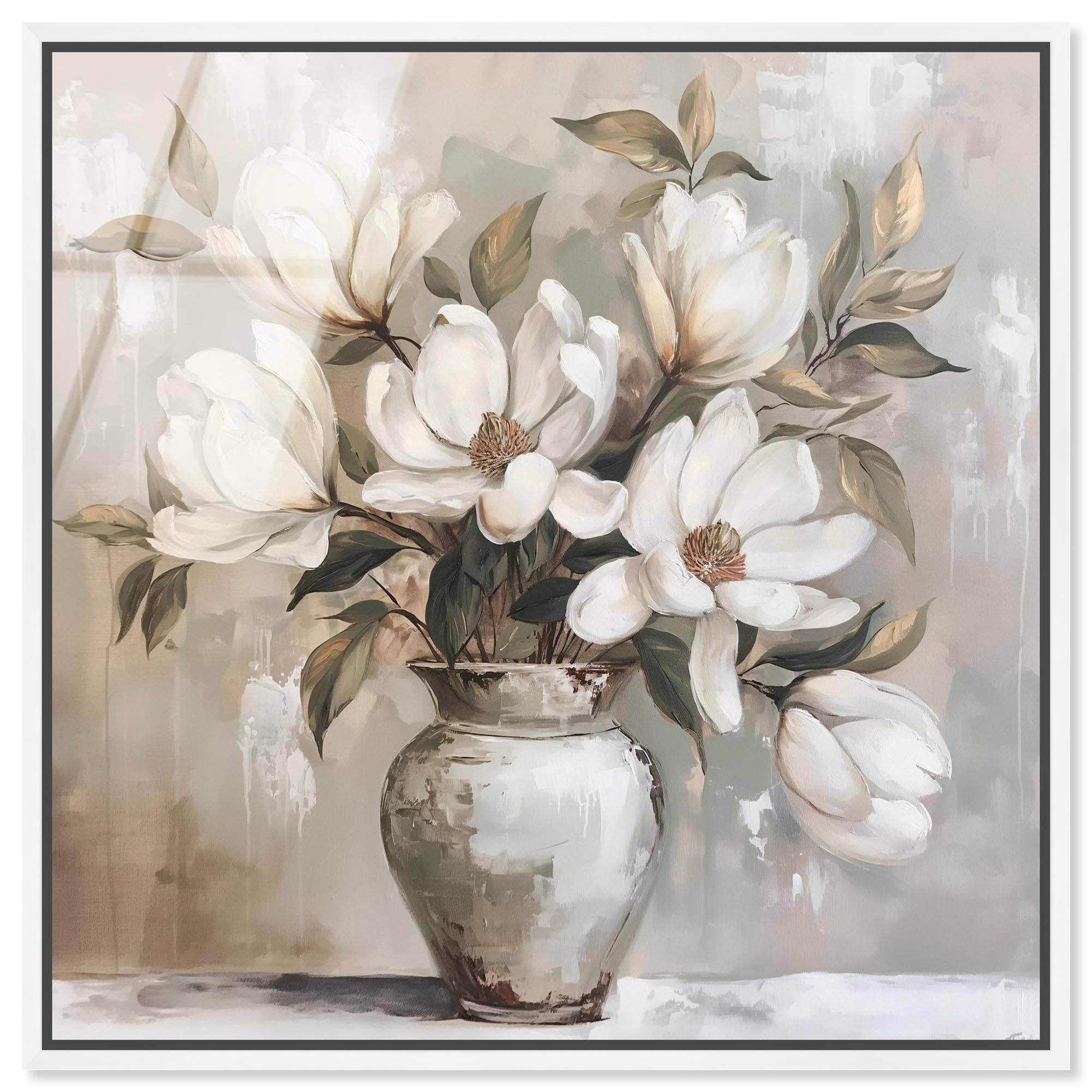 Cloud Kissed Flowers II Framed Acrylic Wall Art by Art Remedy