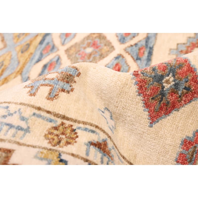 ECARPETGALLERY Hand-knotted Jules Sultane Light Khaki Wool Rug - 9'1 x 12'2