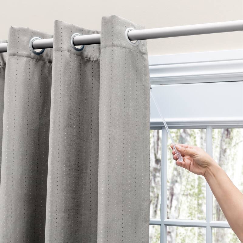 Grand Pointe 54 inch Length Grommet Short Blackout Curtain Panel with