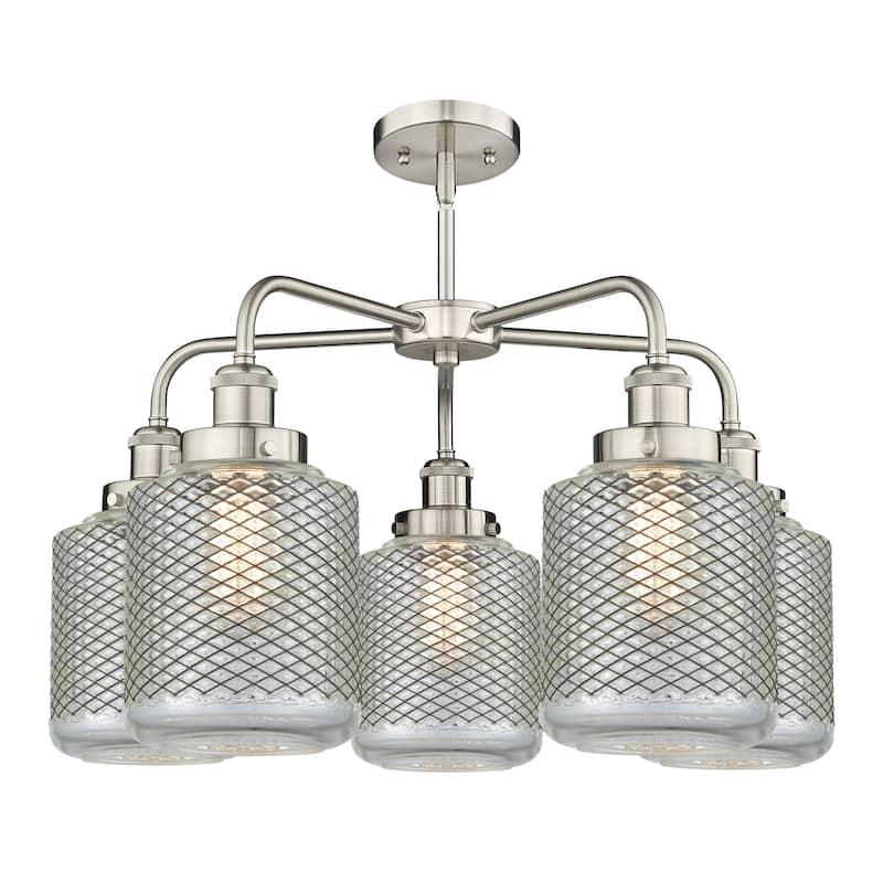 Innovations Lighting Edison - 5 Light 24" Stem Hung Chandelier