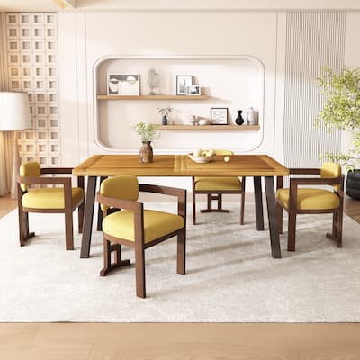 Christopher Knight Home - Evelyn Upholstered Rubberwood Dining Chairs (Set of 4)