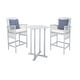 preview thumbnail 5 of 5, SAFAVIEH Outdoor Living Pate 3-piece Bar Bistro Set - 25"W x 26"D x 50"H