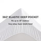 preview thumbnail 7 of 7, Madison Park Harmony Deep Pocket Waterproof Mattress Pad - White