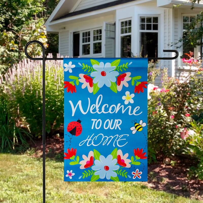 Welcome to Our House Outdoor Garden Flag - 12.5" x 18"