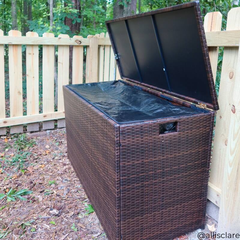 Teamson Home 154 Gallon Patio Storage Box - 55"L x 23.62"W x 31.5"H