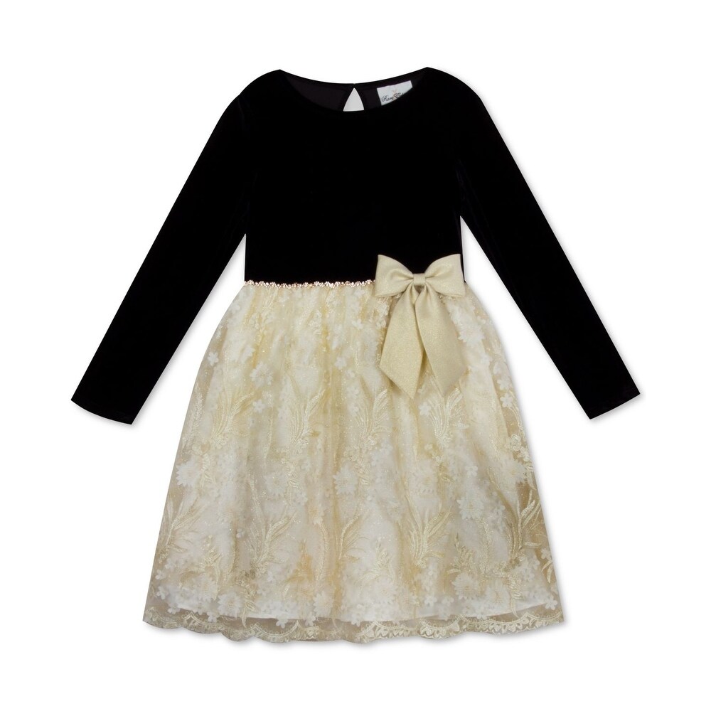 Lovely New Girls Navy White Laser Cut Skirt Party Dress Age 4 6 8 10 12 14 Years