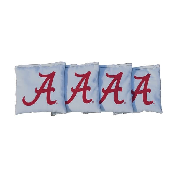 slide 2 of 3, Alabama Crimson Tide Grey Cornhole Bags All-Weather Resin Filled