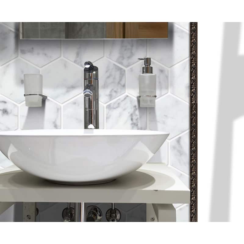 Dove 0.5" x 8" Matte Metallic Listello Wall Tile Trim