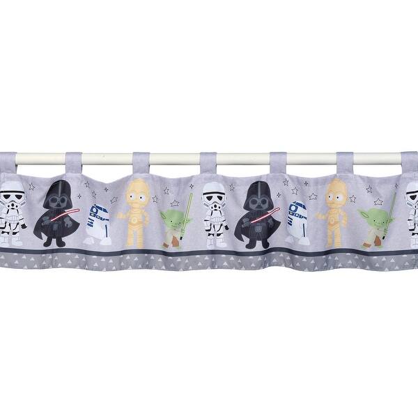 slide 2 of 4, Lambs & Ivy Star Wars Classic Window Valance - Yoda/Darth Vader/R2-D2/C-3PO