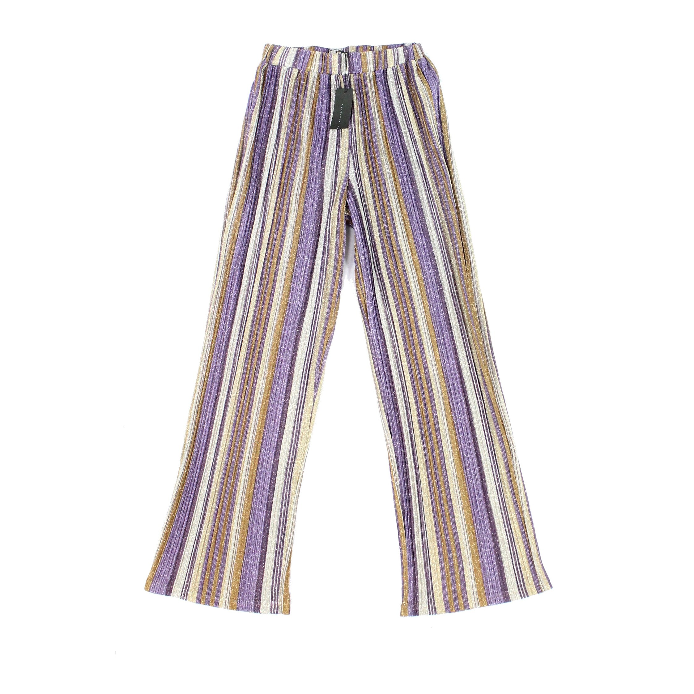 Shop Know One Cares Womens Medium Glitter Striped Pants