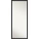 preview thumbnail 1 of 6, Havana Non-Beveled Framed Full-Length Floor Leaner Mirror - Havana Black Bronze - 27 x 63 in