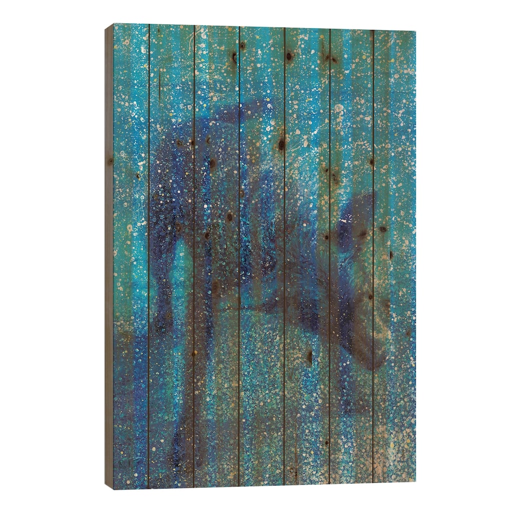 Zippy Print On Wood by Iris Scott - Multi-Color