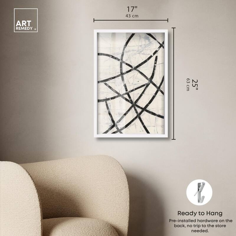 Intersecting Lines I Shadowbox by Art Remedy