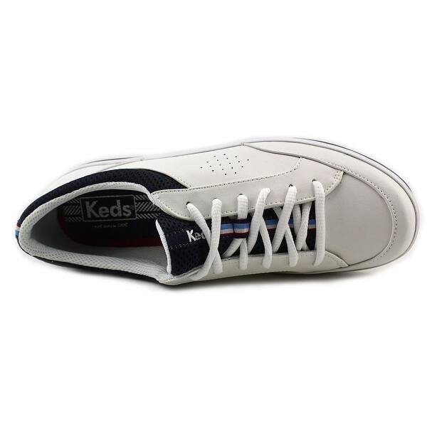 Shop Keds Rebellion Women Round Toe Leather White Tennis Shoe