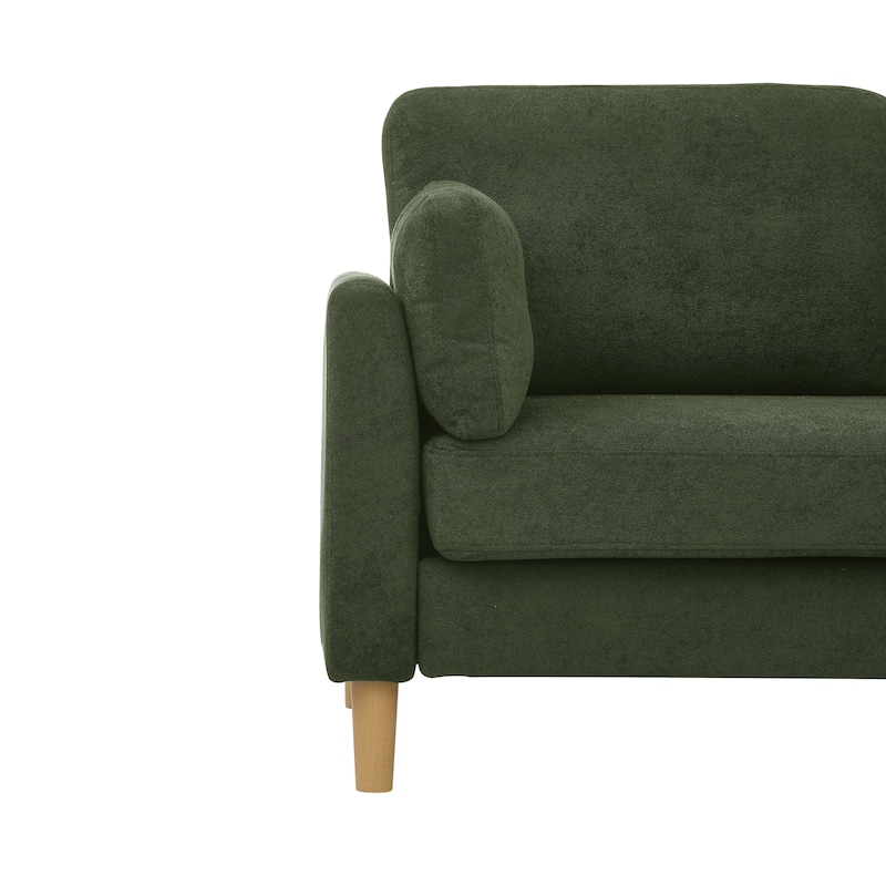 Minimalist Upholstered Sofa - 2 Seats - 30.5" D x 66" W x 35" H
