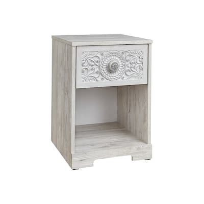 Signature Design by Ashley Paxberry White 1-drawer Nightstand