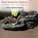 preview thumbnail 4 of 10, Alpine Corporation 20" Long Indoor/Outdoor Wood River Log Fountain with LED Lights