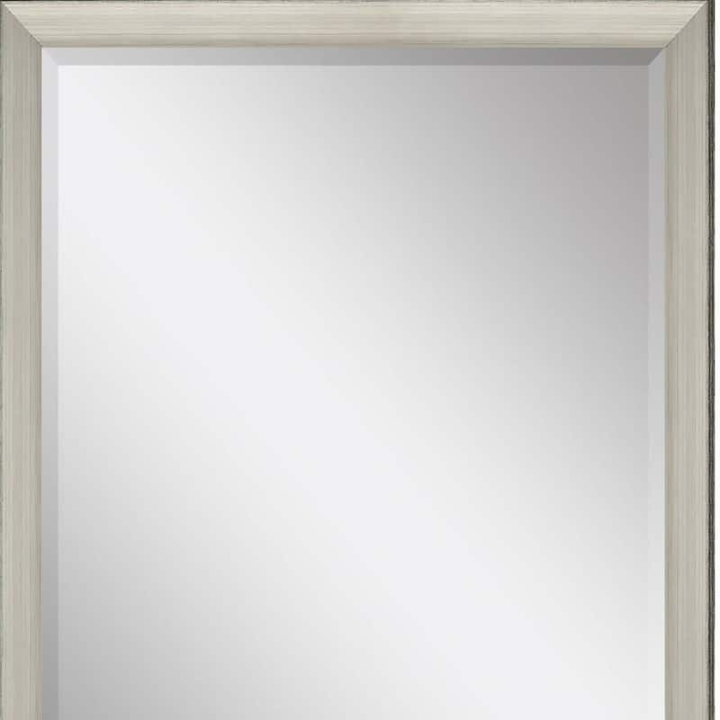 HomeRoots 40" Silver Framed Accent Mirror - 28.00 in. x 40.00 in. x 3.00 in.