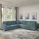 preview thumbnail 11 of 35, Stockton 110W L Shaped Sectional Couch by Bush Furniture