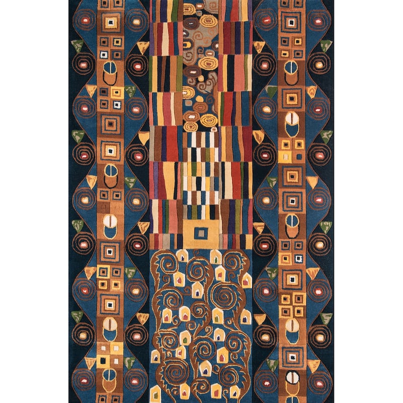 Momeni New Wave Hand Tufted Wool Contemporary Abstract Area Rug
