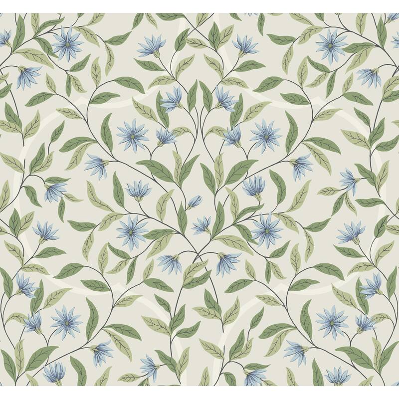 Norwalk Jasmine 27 in. x 27 ft. = 60.75 sq. ft Wallpaper Roll