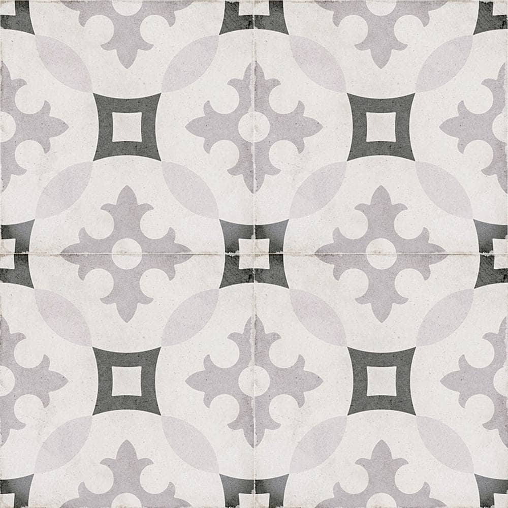 The Tile Life Seville Art 8 x 8 Matte Porcelain Floor and Wall Tile