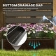 preview thumbnail 5 of 22, Outsunny Raised Garden Bed with Trellis for Climbing Plants, Planter Box with Self Draining Gap, Freestanding Trellis Planter