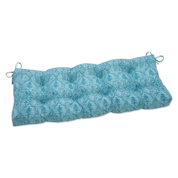 Shop Pillow Perfect Outdoor Indoor Nesco Caribe Outdoor Tufted Bench Swing Cushion 44 X 18 X 5 Overstock 31910467