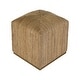 preview thumbnail 6 of 6, Como 17 in. W Square Banana Leaf Accent Stool