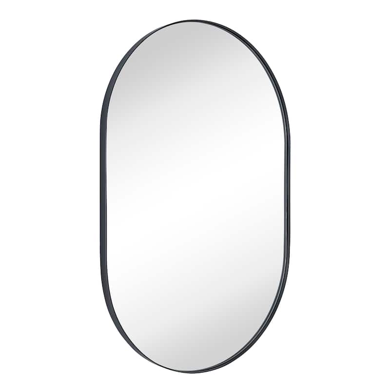 TEHOME Oba Oval Metal Wall Mirror