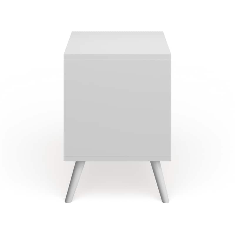 Bodo Mid-century Modern Wood 2-Drawer Nightstand by Carson Carrington