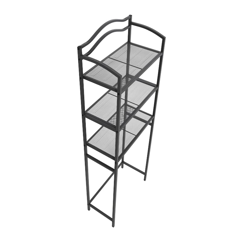 Household Essentials 2-Tier Metal Wall Mount Bathroom Storage Rack