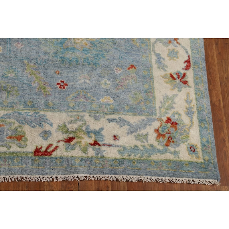 Oushak Oriental Area Rug Handmade Wool Carpet - 7'11"x 9'11"