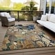 preview thumbnail 1 of 135, Machine Washable Indoor/ Outdoor Modern Floral Chantille Rug 10' x 14' - Beige
