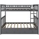 preview thumbnail 9 of 16, Full over Full Bunk Bed with 2 Storage Drawers&Ladder, Convertible Beds