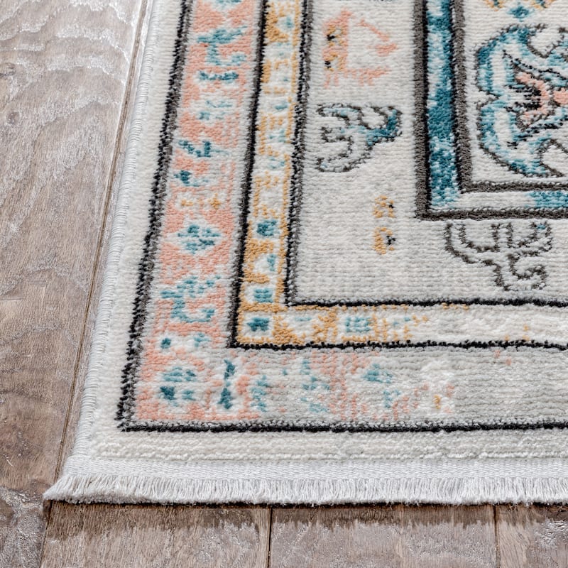 Well Woven Indira Valeria Medallion Geometric Area Rug