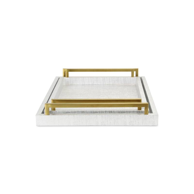 Lusan Black Vinyl Tray Set
