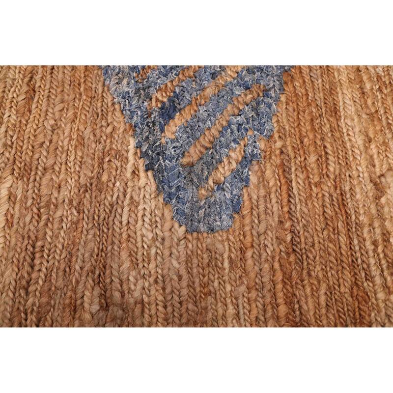 ECARPETGALLERY Braided Weave Palas Denizli Light Brown Cotton, Jute Rug - 5'1 x 8'0