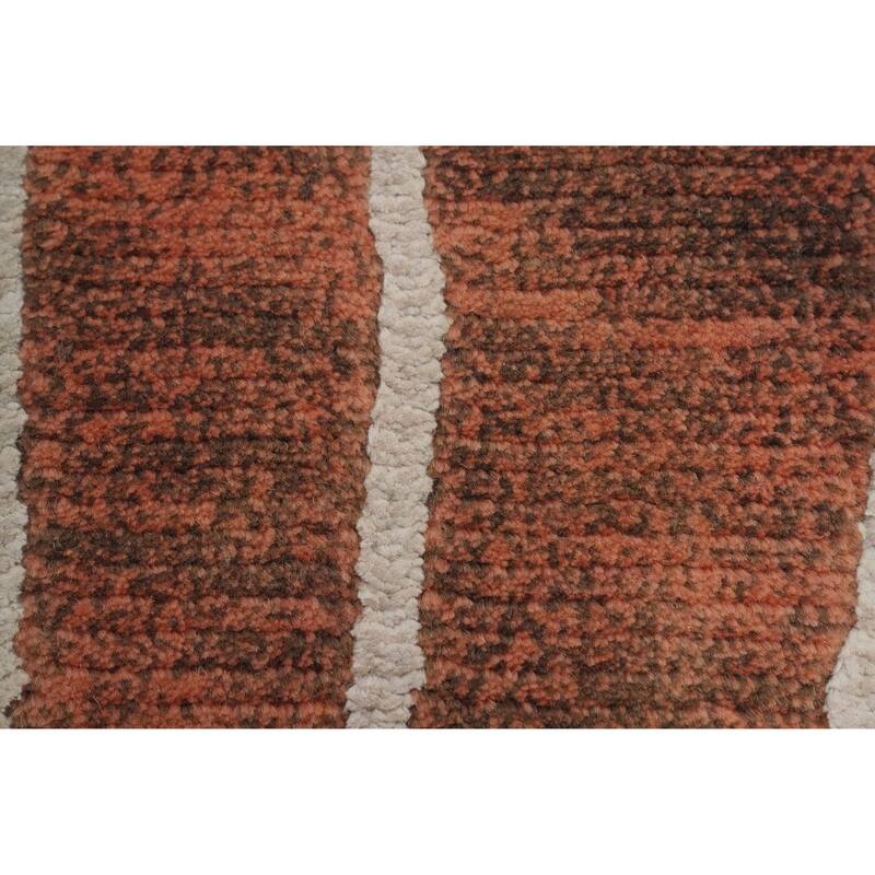 Modern Wool Gabbeh Oriental Runner Rug 3x8 - 7' 9'' X 2' 8''