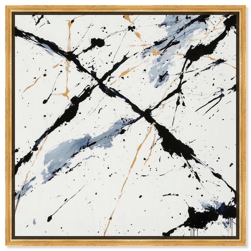 Splintered Impact II Canvas by Art Remedy - 30" x 30" - Gold