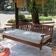 preview thumbnail 1 of 8, Cambridge Casual Como Mahogany Outdoor Swing Daybed with Cushion Natural Brown
