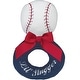 preview thumbnail 1 of 4, Bearington Baby Lil' Slugger 5.5" Plush Baseball Ring Rattle