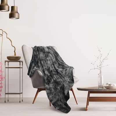 Luxury Soft Shaggy Faux Fur Blanket Fiber Throw for Sofa Couch Bed