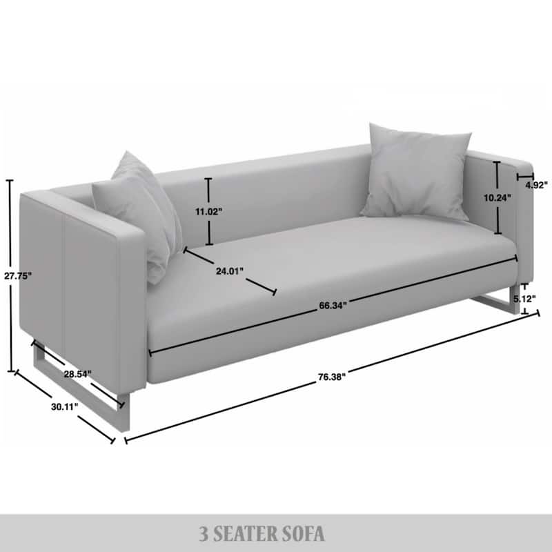 CraftPorch Mid Century Modern Upholstered Sofa