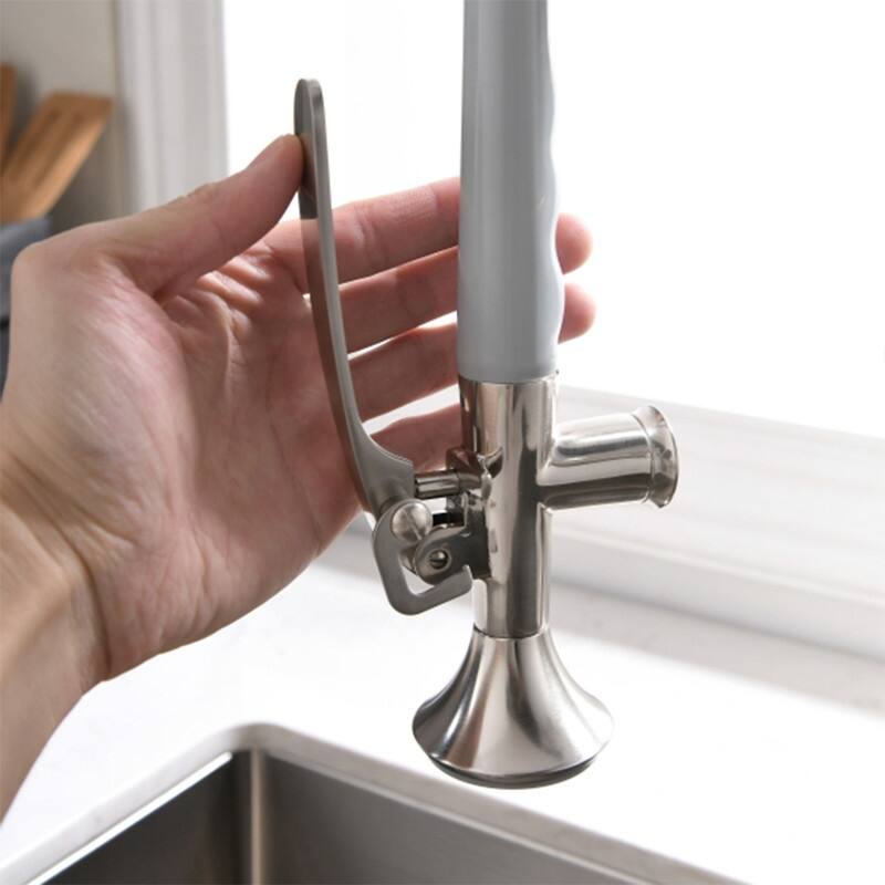 Commercial Pull Down Kitchen Sink Faucet with Sprayer Brushed Nickel