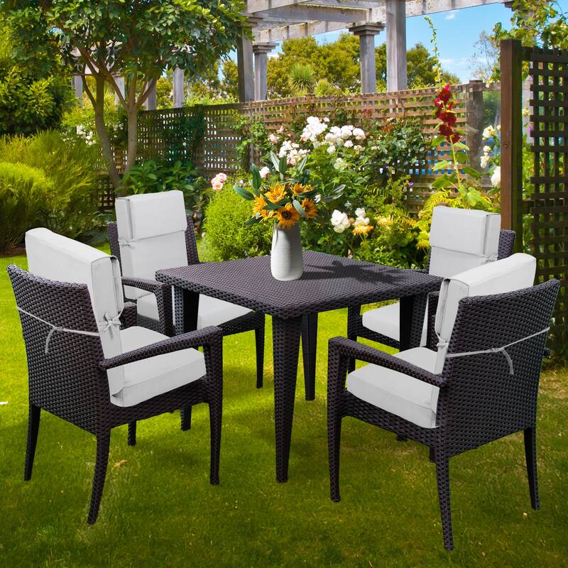 Aoodor Patio High Back Chair Cushions Set of 4, 46x21x4 Inches(Only Cushions)