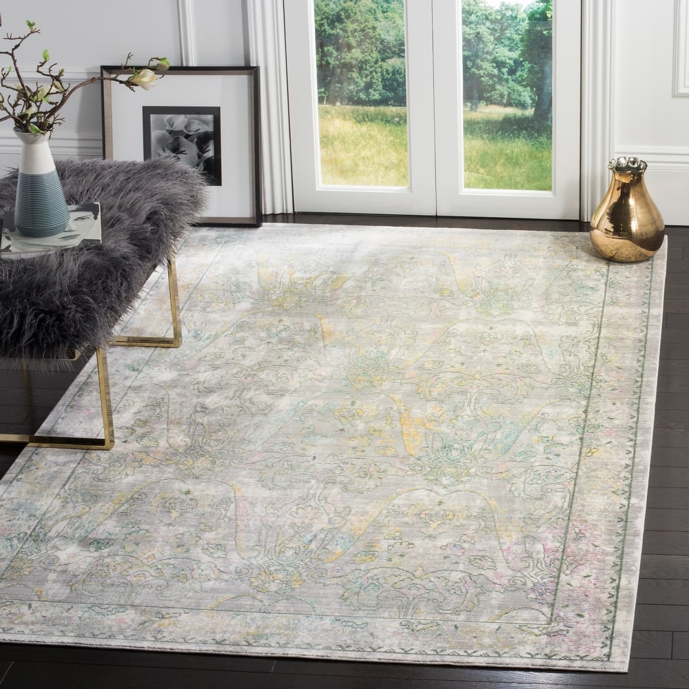 SAFAVIEH Mystique Cenka Watercolor Oriental Polyester Rug
