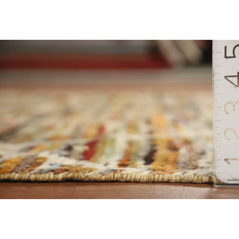 Trellis Moroccan Oriental Rug Handmade Living Room Wool Carpet - 6'6" x 9'9"